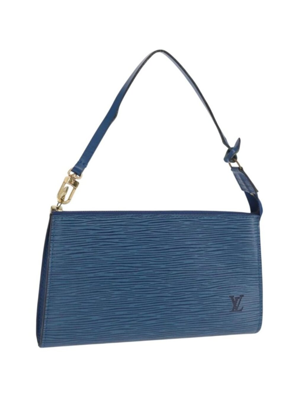 LOUIS VUITTON Epi Pochette Accessoires Pouch Blue M52985